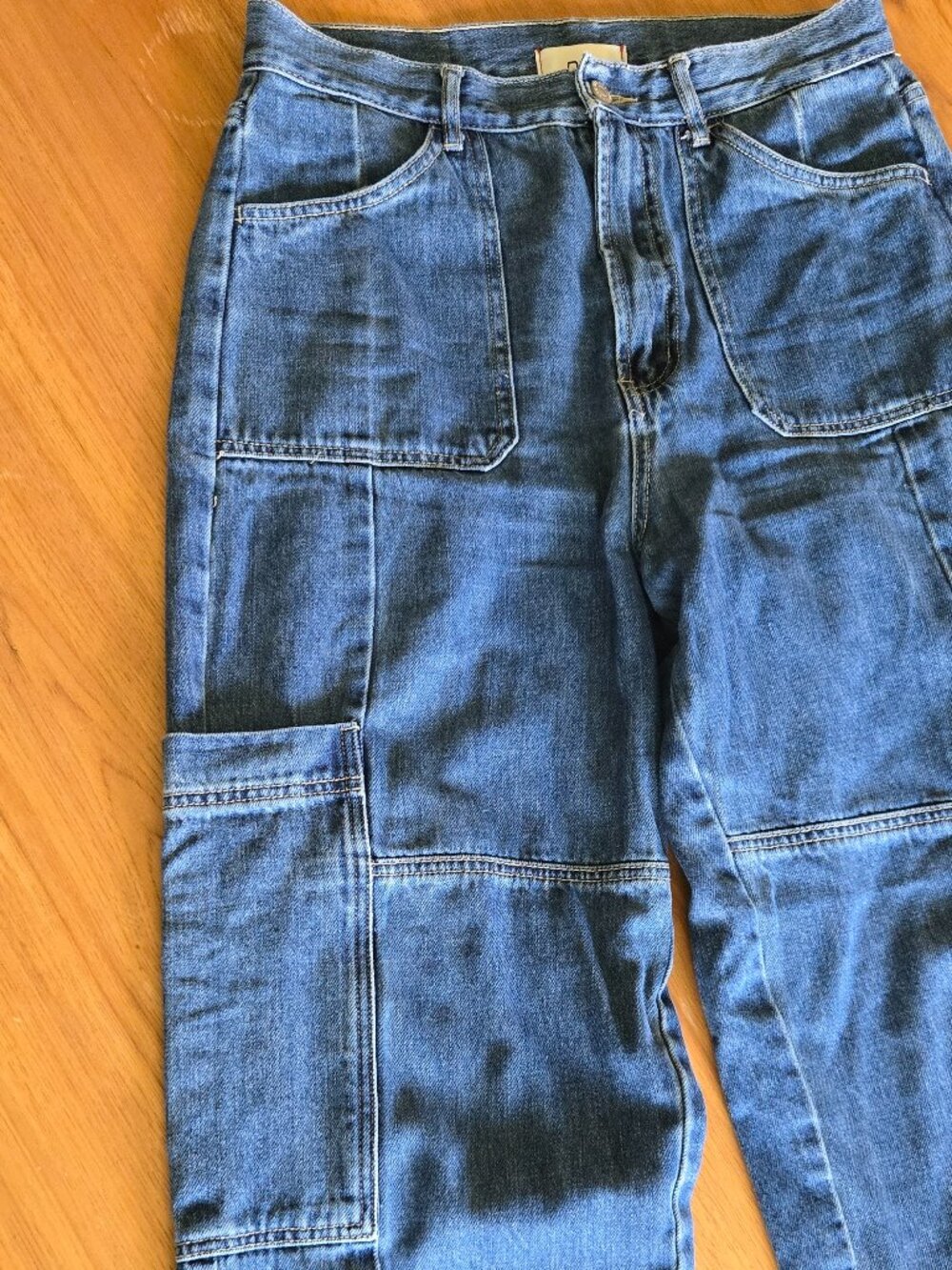 bdg | high rise baggy cargo jeans utility pockets | size 30 - Picture 6 of 8